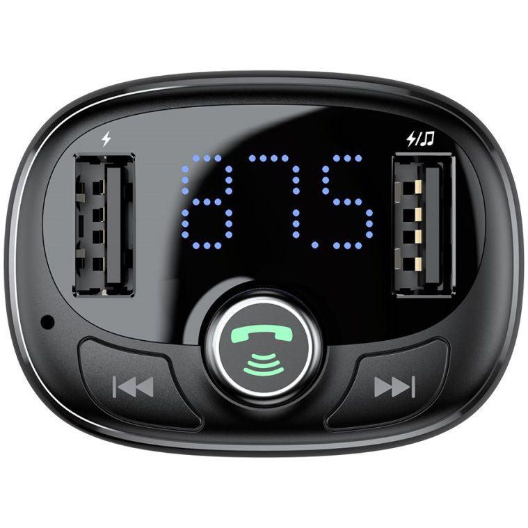 Baseus Bluetooth Muziek FM Transmitter en USB Autolader