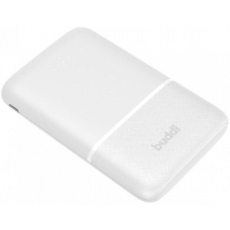 Buddi Go Powerbank USB-C Reisformaat Mini Compact 5.000 mAh Wit