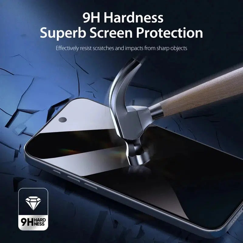 Apple iPhone 16 Pro Max Screen Protector Privacy Tempered Glass 9H