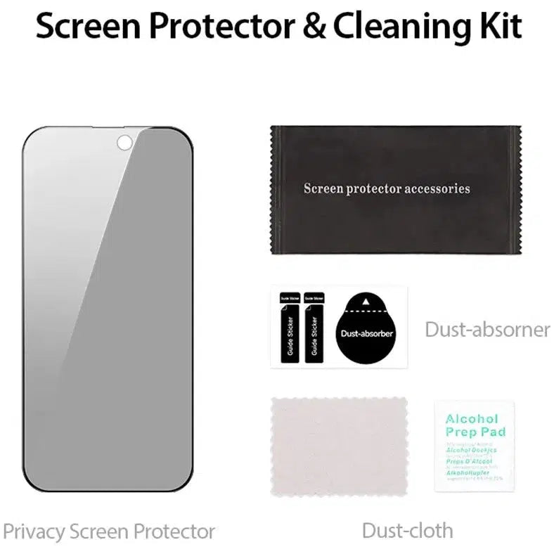 Apple iPhone 16 Pro Max Screen Protector Privacy Tempered Glass 9H