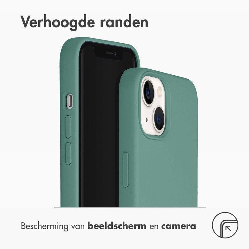 Elegante Liquid Silicone Backcover - Donkergroen