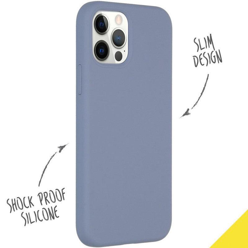 Elegante Liquid Silicone Backcover - Lavender Gray