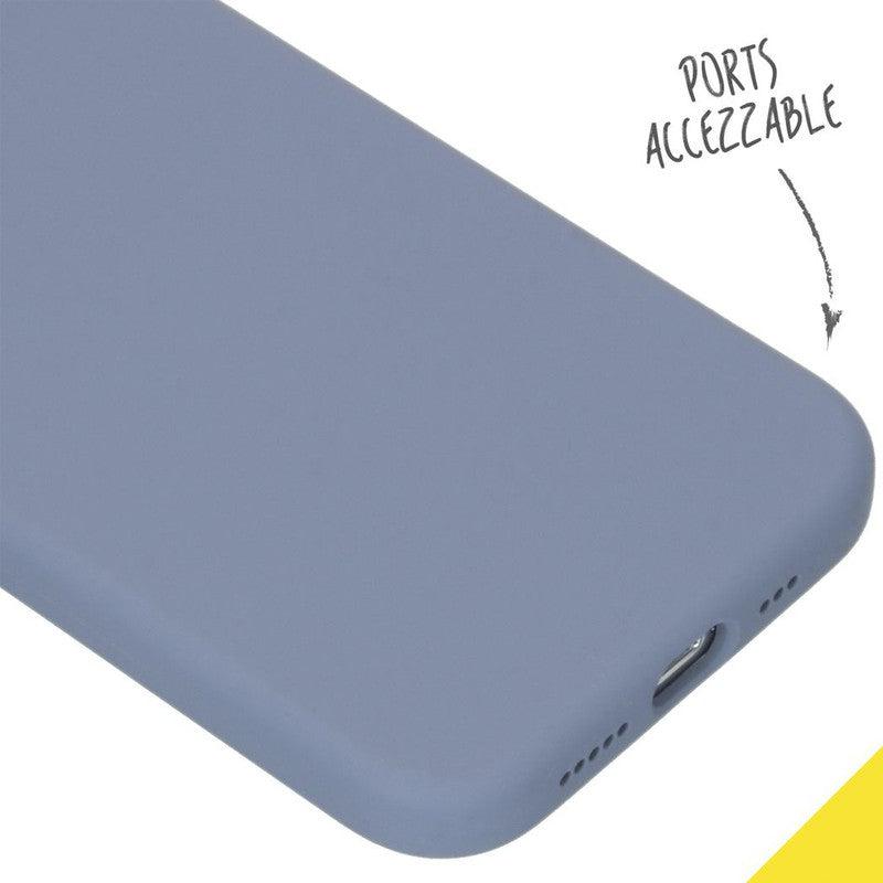 Elegante Liquid Silicone Backcover - Lavender Gray