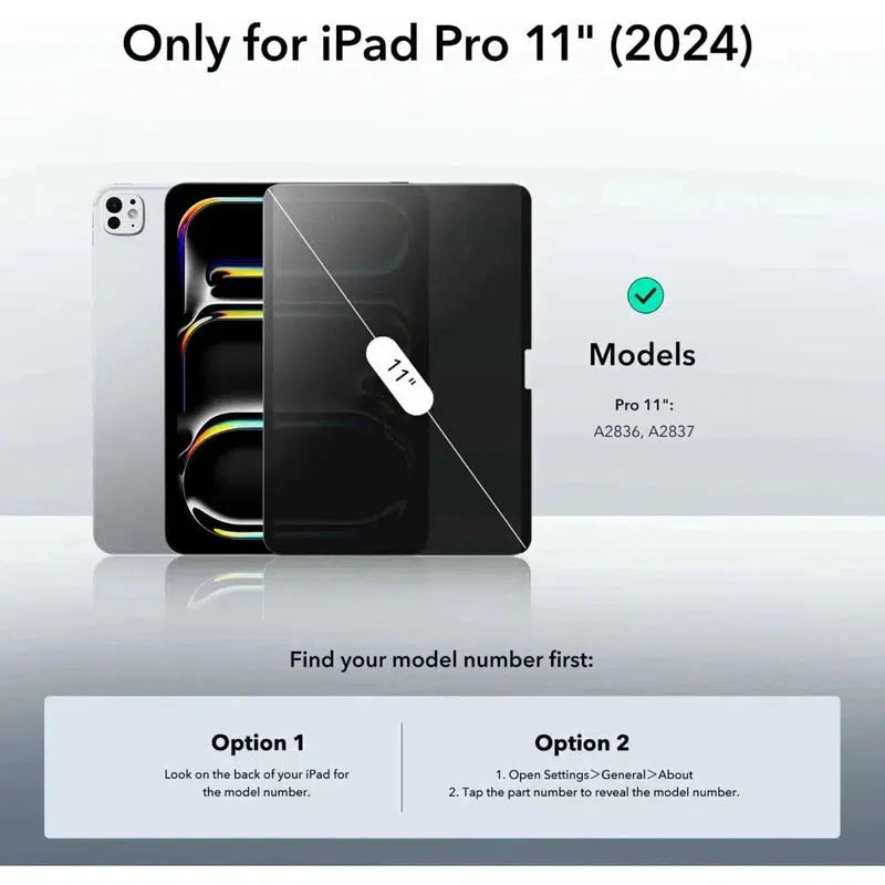 ESR Paper Feel Magnetic Privacy iPad Pro 11 (2024) Screen Protector