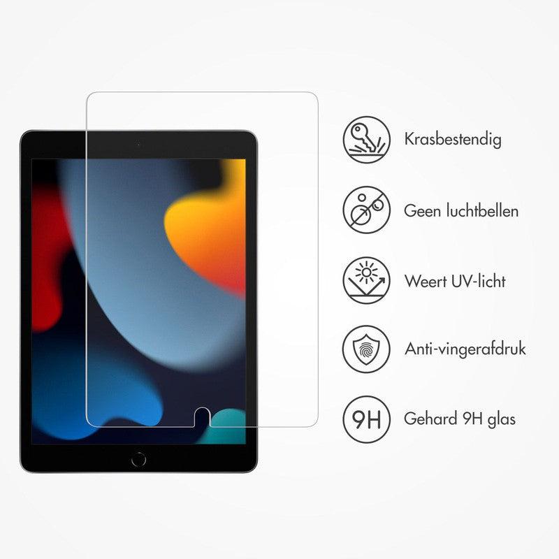 Glass screenprotector + Applicator voor de iPad 9 (2021) 10.2 inch / iPad 8 (2020) 10.2 inch / iPad 7 (2019) 10.2 inch