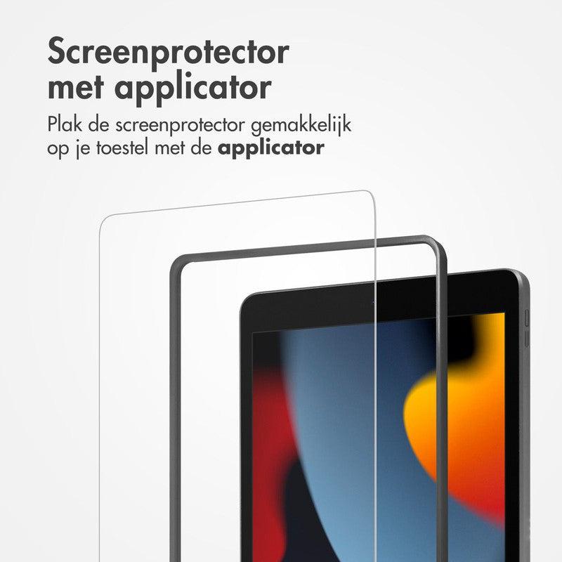 Glass screenprotector + Applicator voor de iPad 9 (2021) 10.2 inch / iPad 8 (2020) 10.2 inch / iPad 7 (2019) 10.2 inch