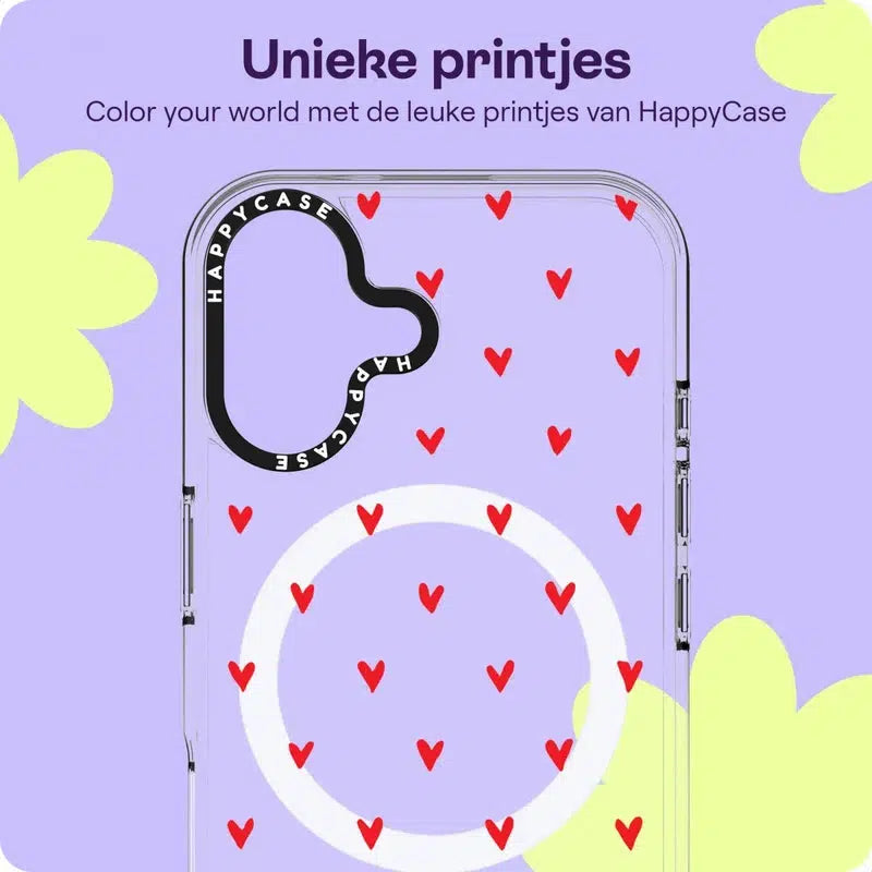 HappyCase Joy Apple iPhone 16 Plus Hoesje MagSafe Back Cover Love Hearts