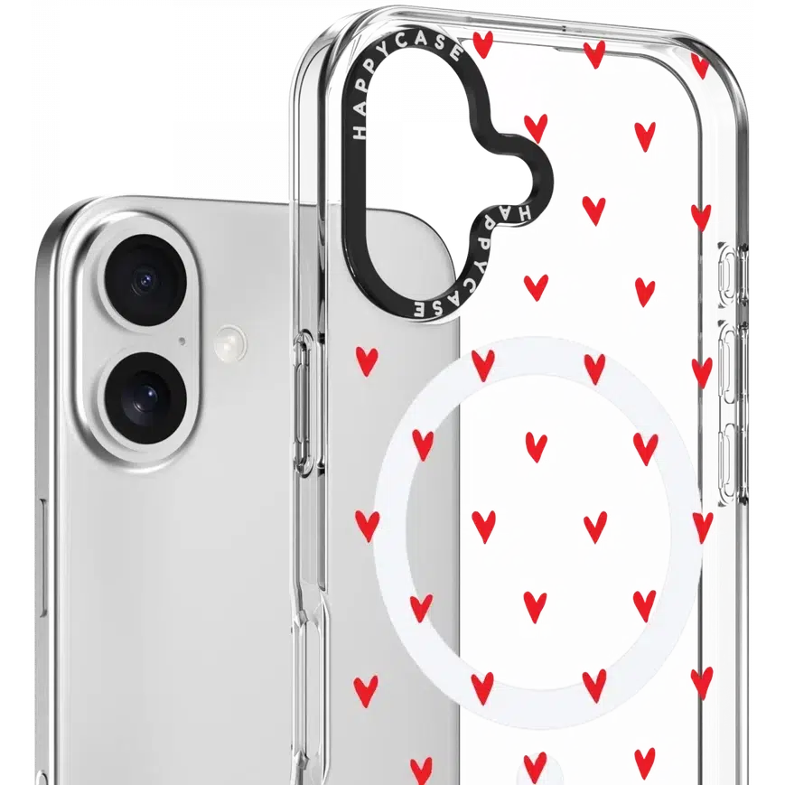 HappyCase Joy Apple iPhone 16 Hoesje MagSafe Back Cover Love Hearts