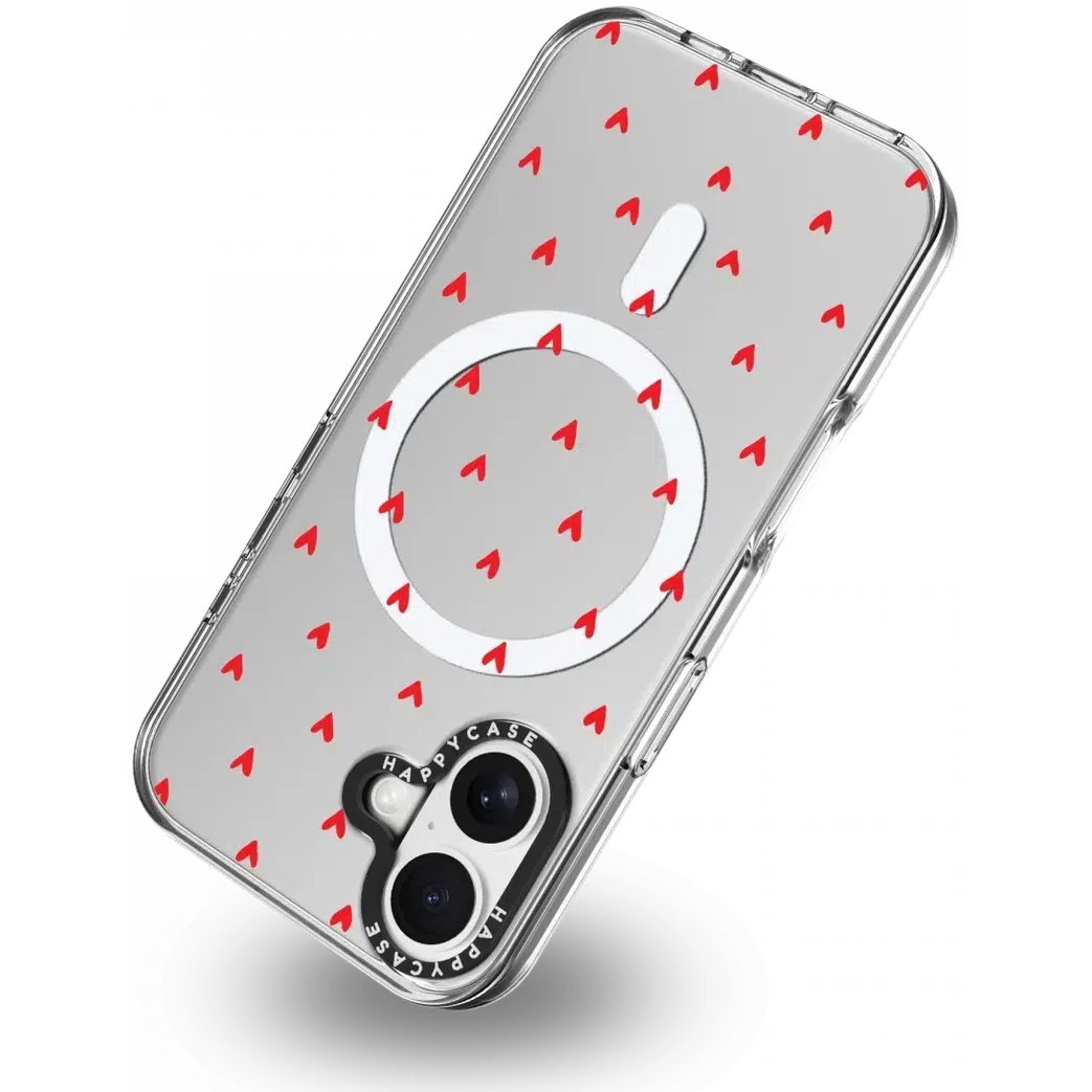 HappyCase Joy Apple iPhone 16 Hoesje MagSafe Back Cover Love Hearts