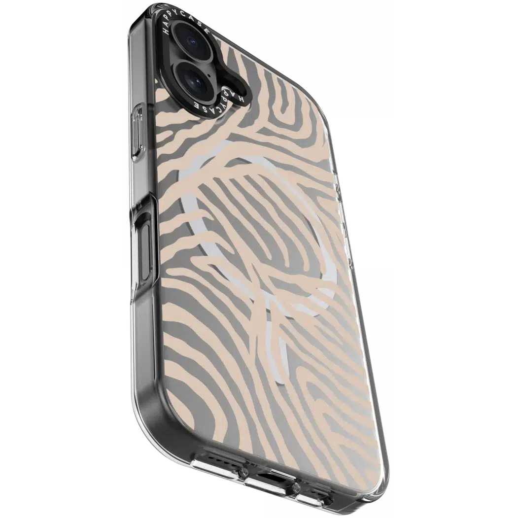 HappyCase Joy Apple iPhone 16 Hoesje MagSafe Back Cover Safari Tiger