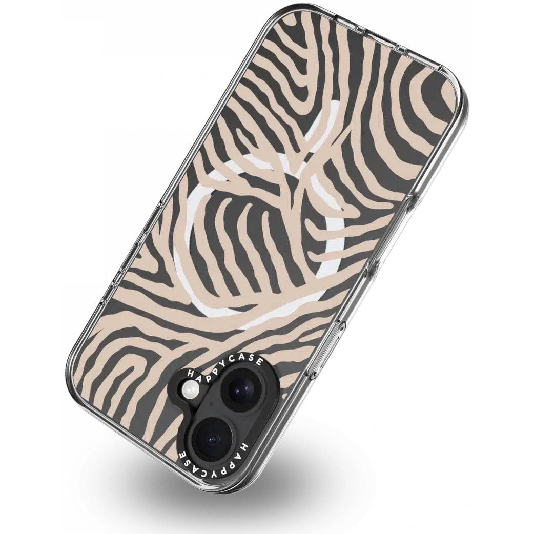 HappyCase Joy Apple iPhone 16 Hoesje MagSafe Back Cover Safari Tiger