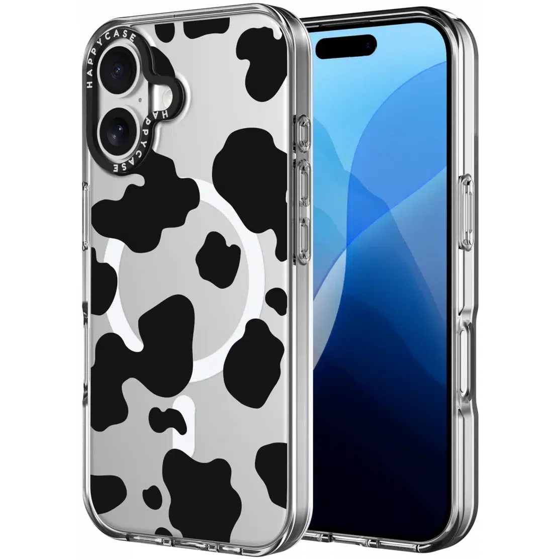 HappyCase Joy Apple iPhone 16 Plus Hoesje MagSafe Back Cover Spotty Cow