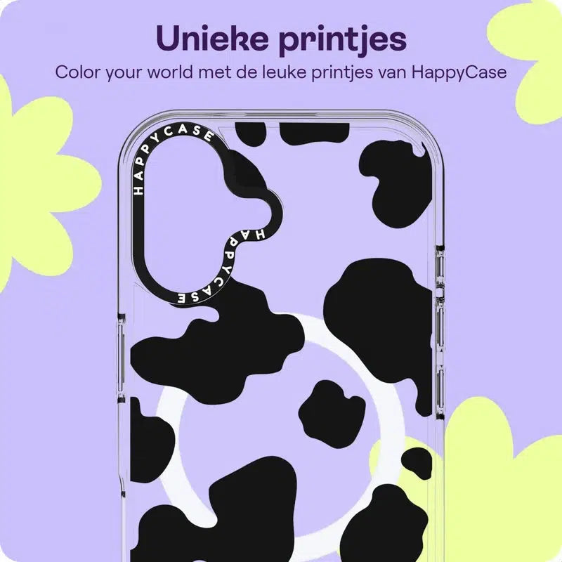 HappyCase Joy Apple iPhone 16 Plus Hoesje MagSafe Back Cover Spotty Cow