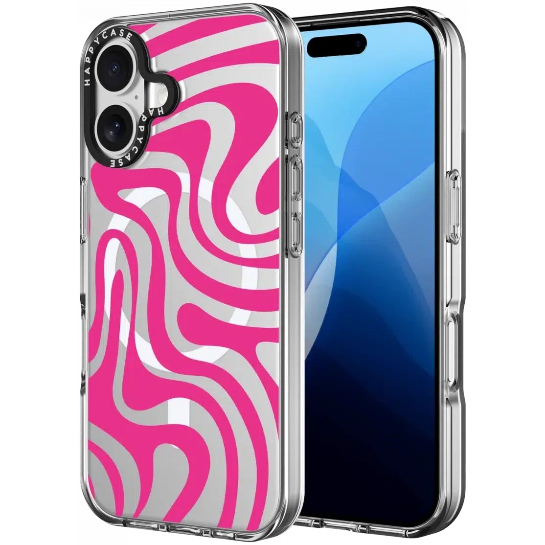 HappyCase Joy Apple iPhone 16 Plus Hoesje MagSafe Back Cover Wavy Swirl