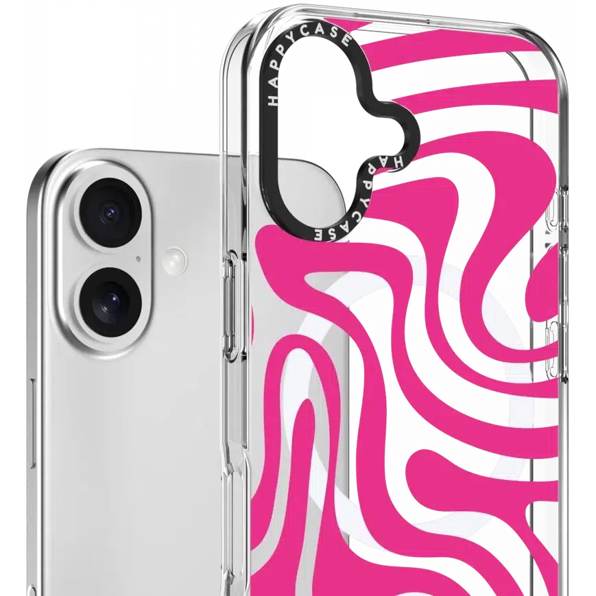 HappyCase Joy Apple iPhone 16 Plus Hoesje MagSafe Back Cover Wavy Swirl