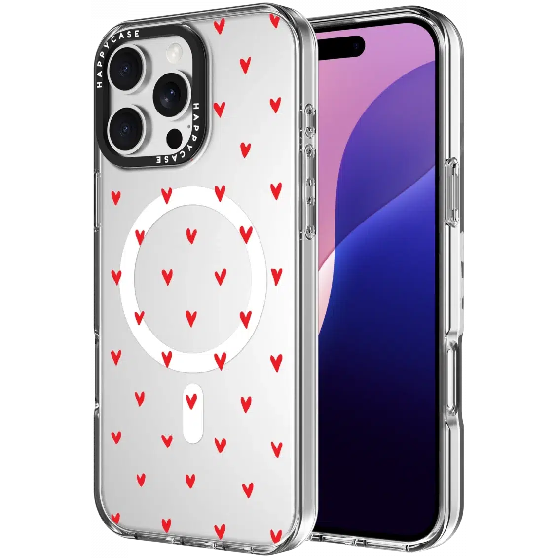 HappyCase Joy Apple iPhone 16 Pro Hoesje MagSafe Back Cover Love Hearts