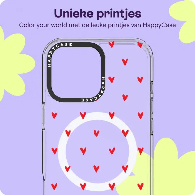 HappyCase Joy Apple iPhone 16 Pro Max Hoesje MagSafe Back Cover Love Hearts