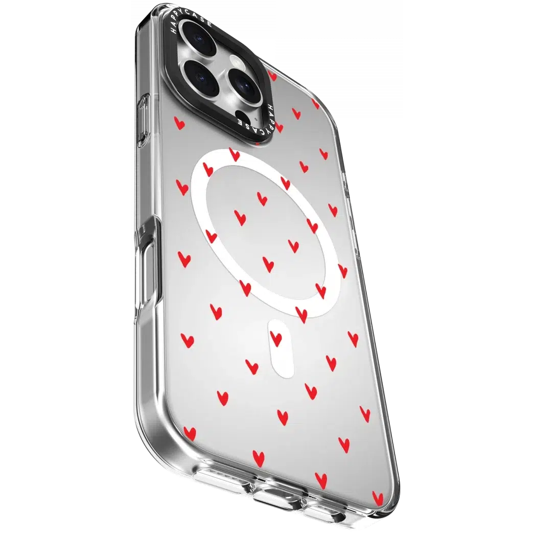 HappyCase Joy Apple iPhone 16 Pro Hoesje MagSafe Back Cover Love Hearts