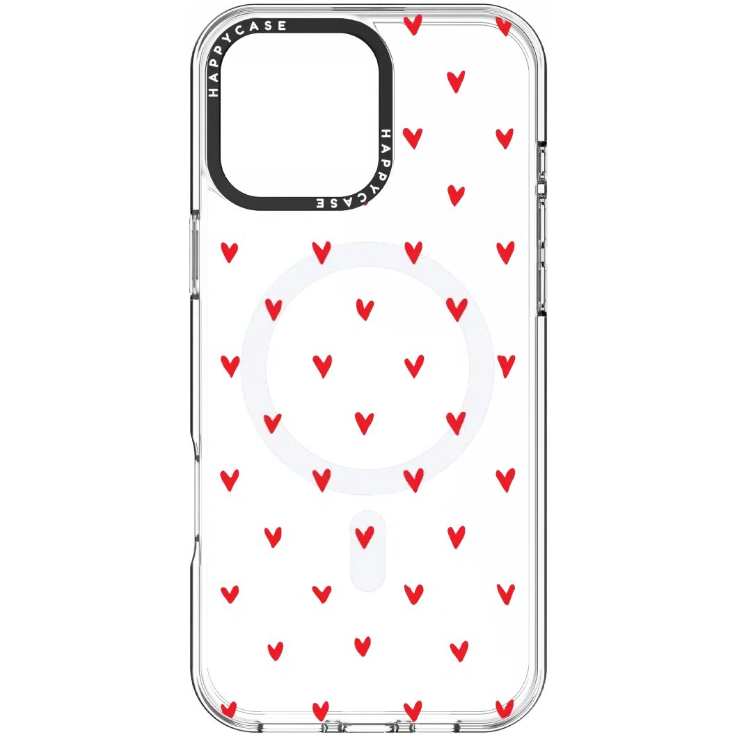 HappyCase Joy Apple iPhone 16 Pro Max Hoesje MagSafe Back Cover Love Hearts