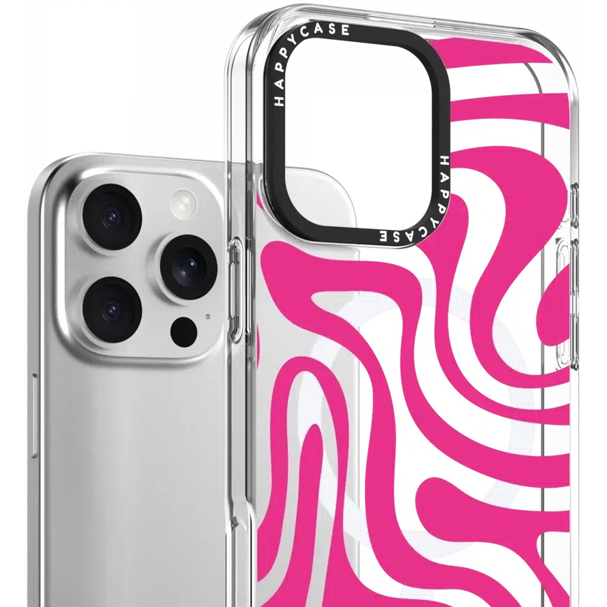 Apple iPhone 16 Pro Hoesje MagSafe Back Cover Wavy Swirl