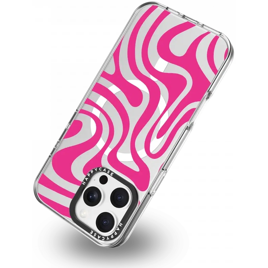 Apple iPhone 16 Pro Hoesje MagSafe Back Cover Wavy Swirl