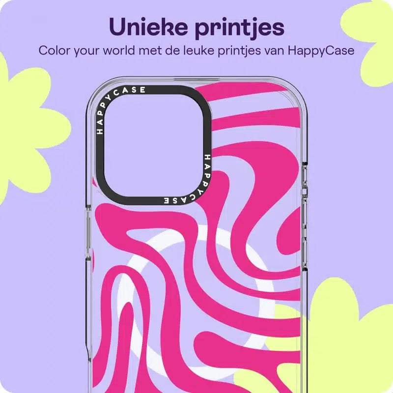 Apple iPhone 16 Pro Hoesje MagSafe Back Cover Wavy Swirl