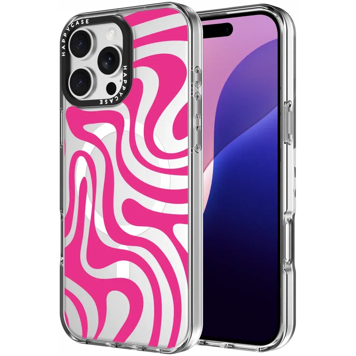 HappyCase Joy Apple iPhone 16 Pro Max Hoesje MagSafe Back Cover Wavy Swirl