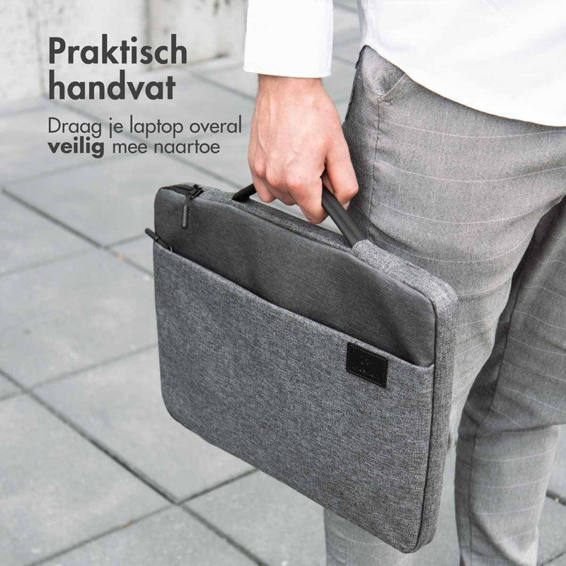 imoshion Laptop hoes 15-16 inch - Laptopsleeve met handvat - Grijs