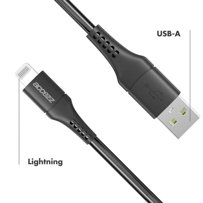 Lightning naar USB kabel - MFi certificering - 1 meter - Zwart