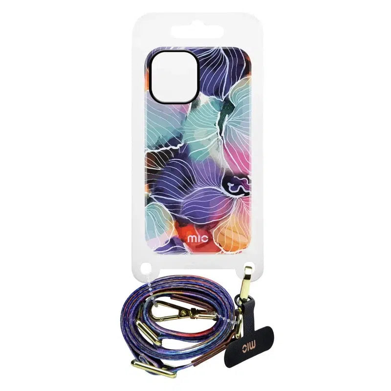 MIO Lanyard Universeel Nylon Telefoonkoord / Telefoonketting Flowers