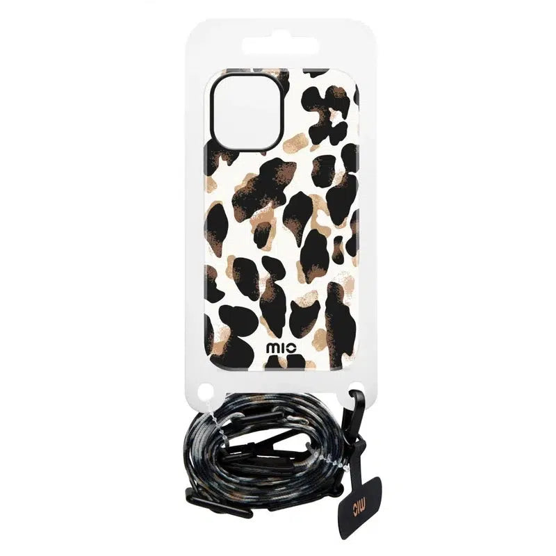 MIO Lanyard Universeel Nylon Telefoonkoord / Telefoonketting Leopard