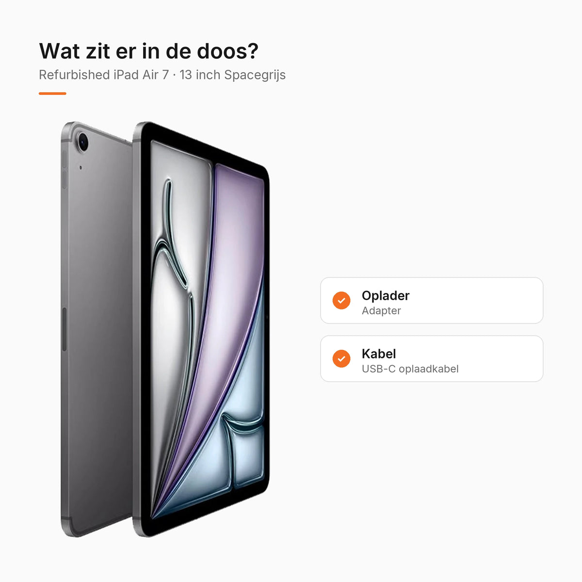 Refurbished iPad Air 7 13 inch Spacegrijs kopen | Mobisite