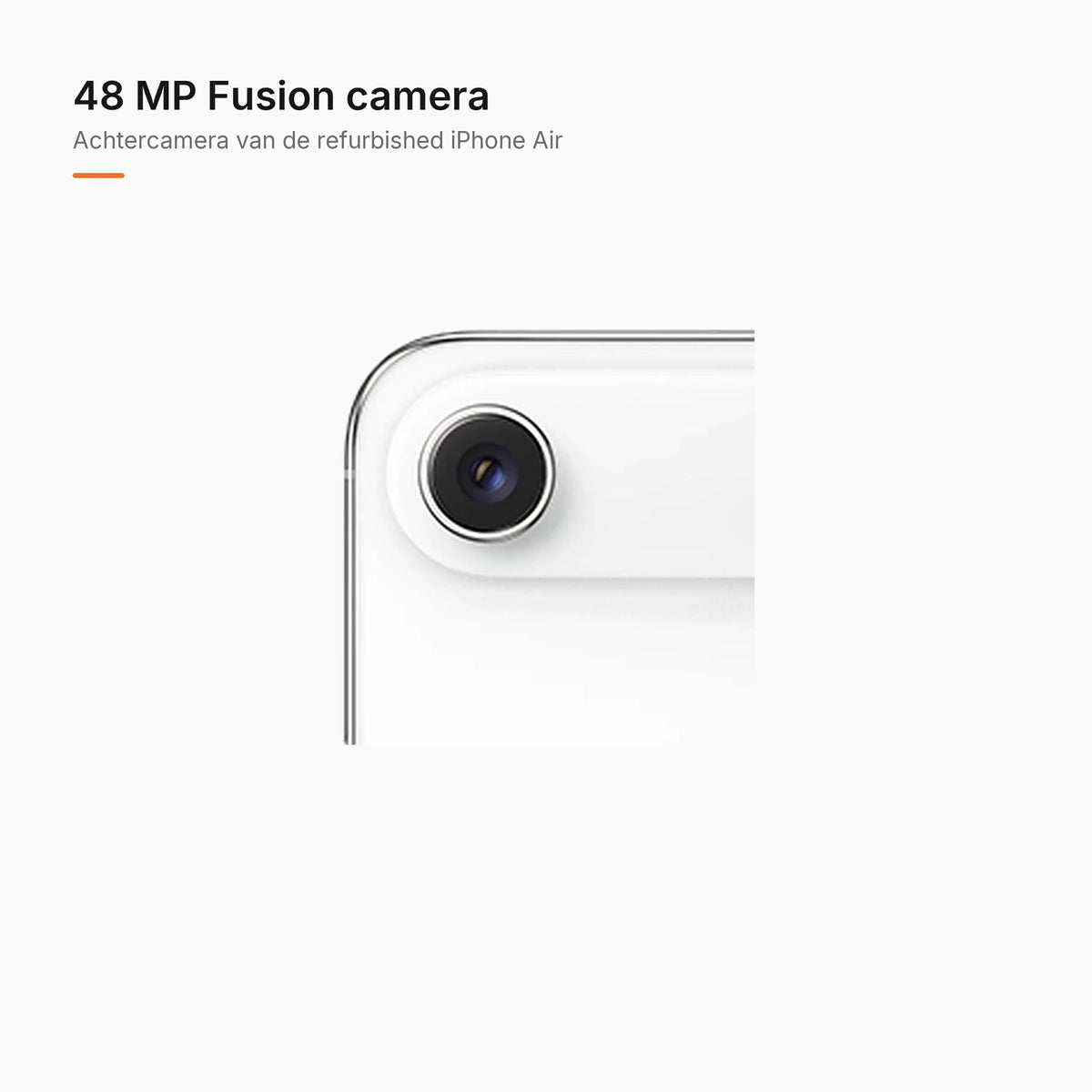 Refurbished iPhone Air Wit, achtercamera