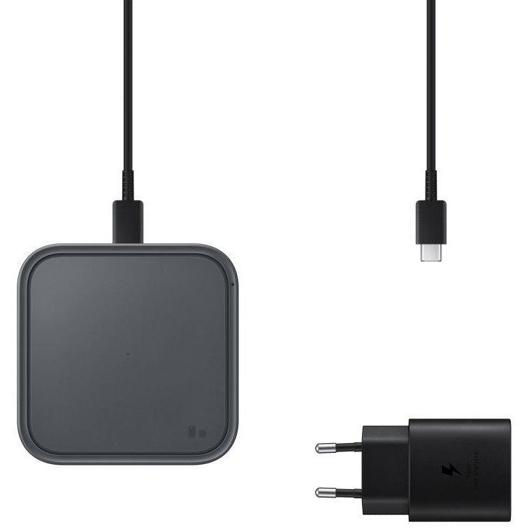 Originele Samsung Wireless Charger 15W Fast Charge + Adapter 25W Grijs