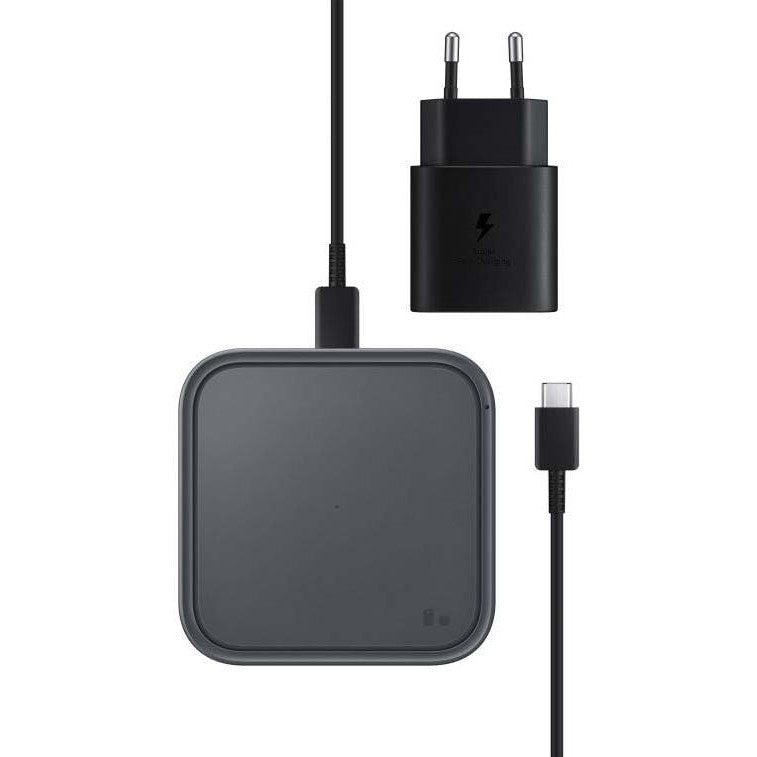 Originele Samsung Wireless Charger 15W Fast Charge + Adapter 25W Grijs