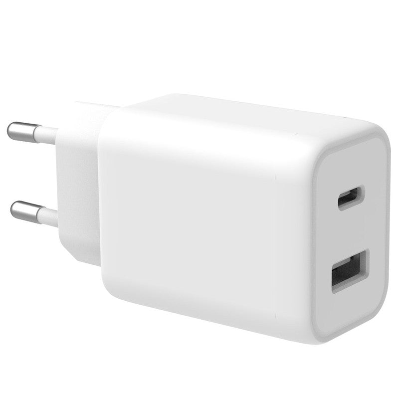 Power Plus Wall Charger - Oplader USB-C & USB aansluiting - Power Delivery - 33W - Wit