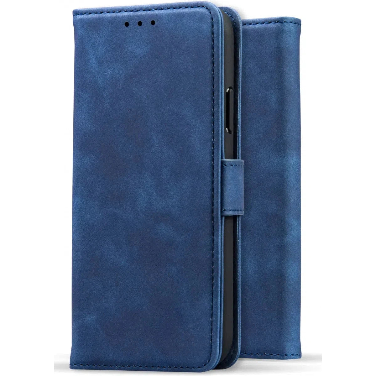 Premium Apple iPhone 15 Plus Hoesje Book Case Wallet - Blauw