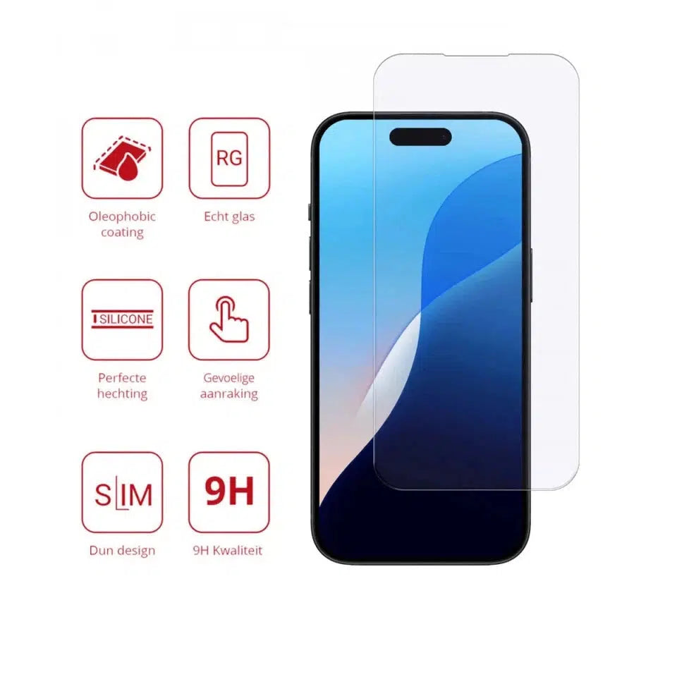 Rosso Apple iPhone 16 Pro 9H Tempered Glass Screen Protector