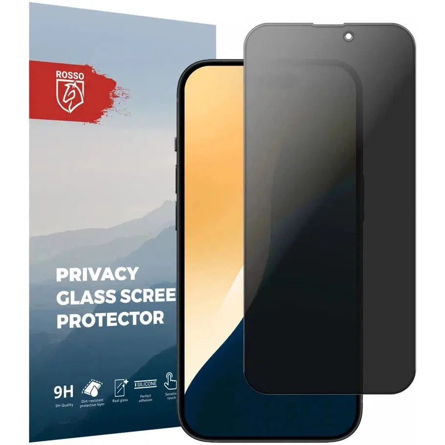 Rosso Apple iPhone 16 Pro Max 9H Tempered Glass Screen Protector Privacy