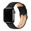 Genuine Leather Apple Watch Band - Black