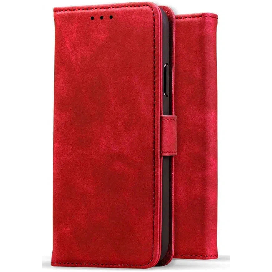 Premium Apple iPhone 15 Hoesje Book Case Wallet - Rood