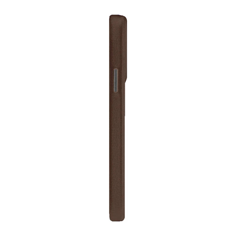 Stylish Genuine Leather Back Cover with MagSafe - Brown