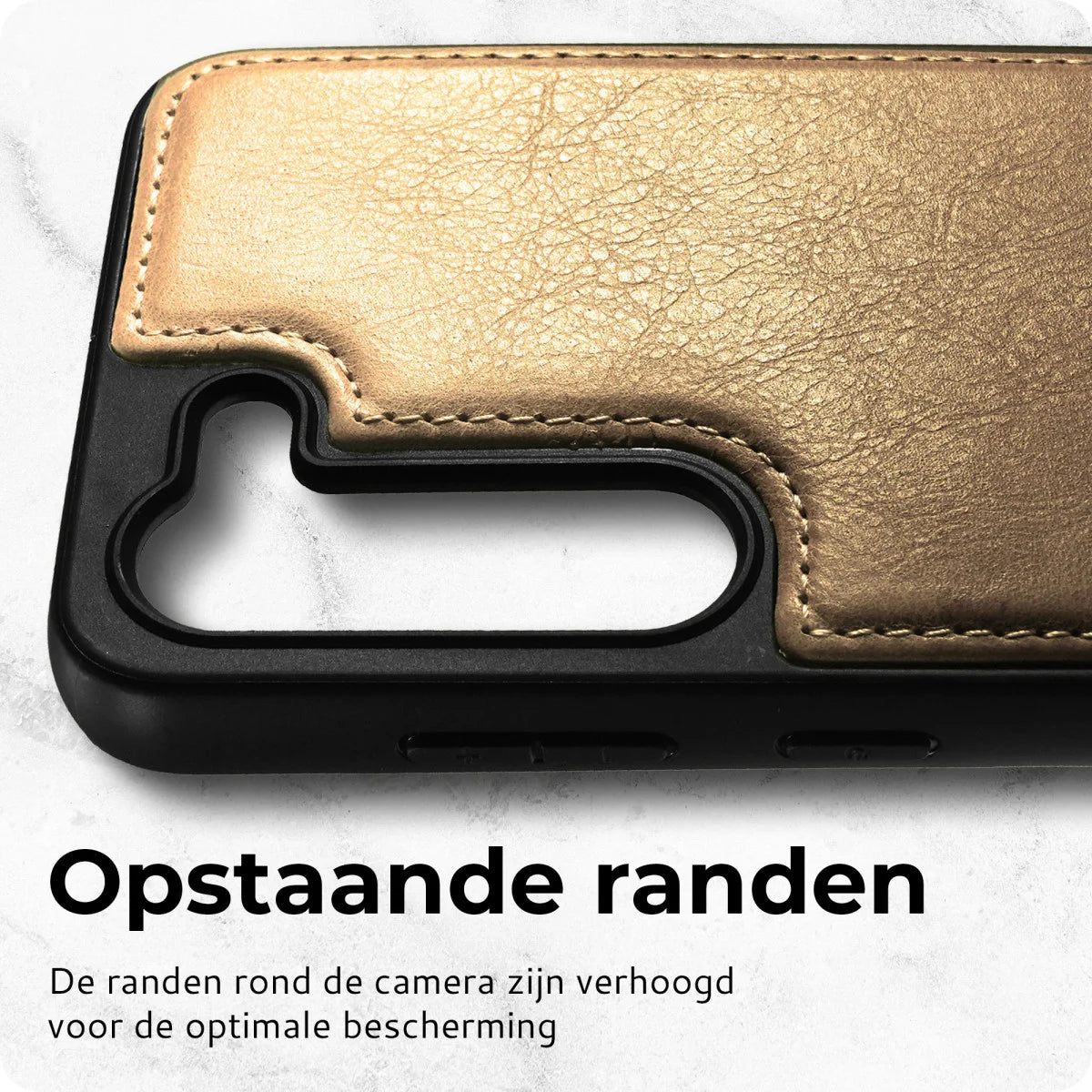 luxe Samsung Galaxy S24 Ultra Hoesje MagSafe Leer Lichtbruin