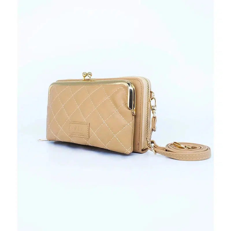 WALA AMSTERDAM® Julia Vegan Lederen Telefoontasje Crossbody - Khaki